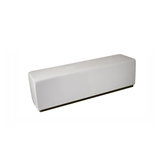 White Luxe Lounge Line Ottoman