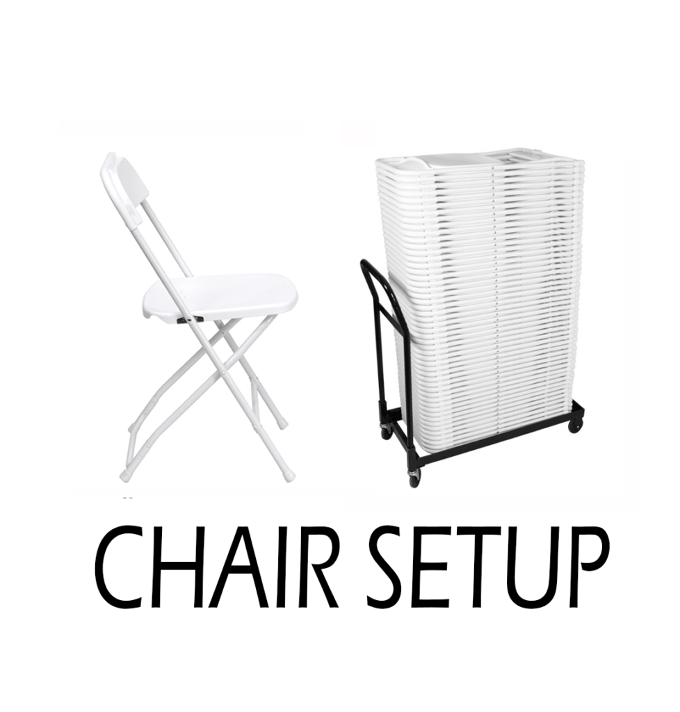 LUXE EVENT RENTAL CHAIR SETUP