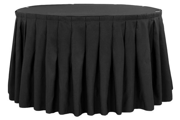 21 Ft Black Table Skirt - Image 3