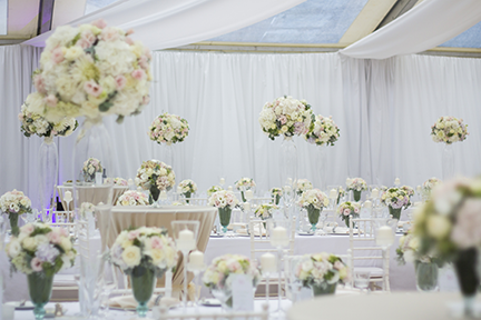 120″ Round Beige Tablecloth - Image 2