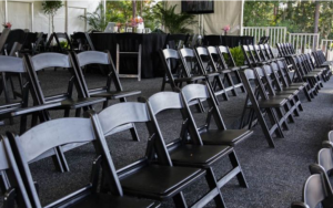 black resin chair party rentals atlanta