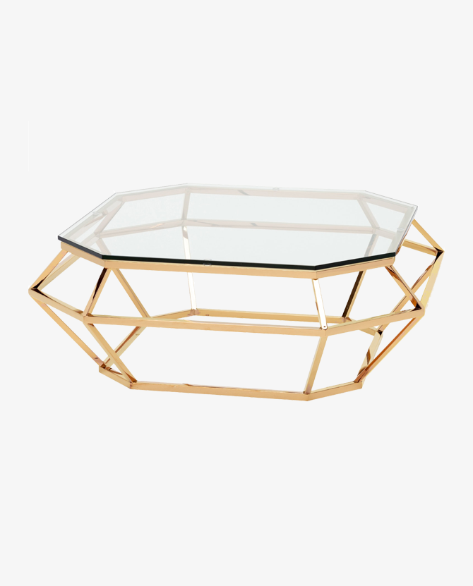 Gold Diamond Coffee Table Rental