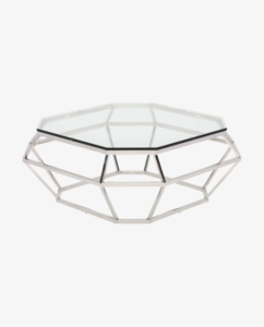 Silver Diamond Coffee Table Rentals Atlanta Miami Luxe Luminous silver diamond coffee table rental
