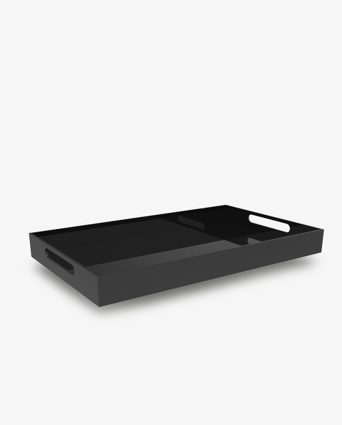 BLACK SERVING TRAY