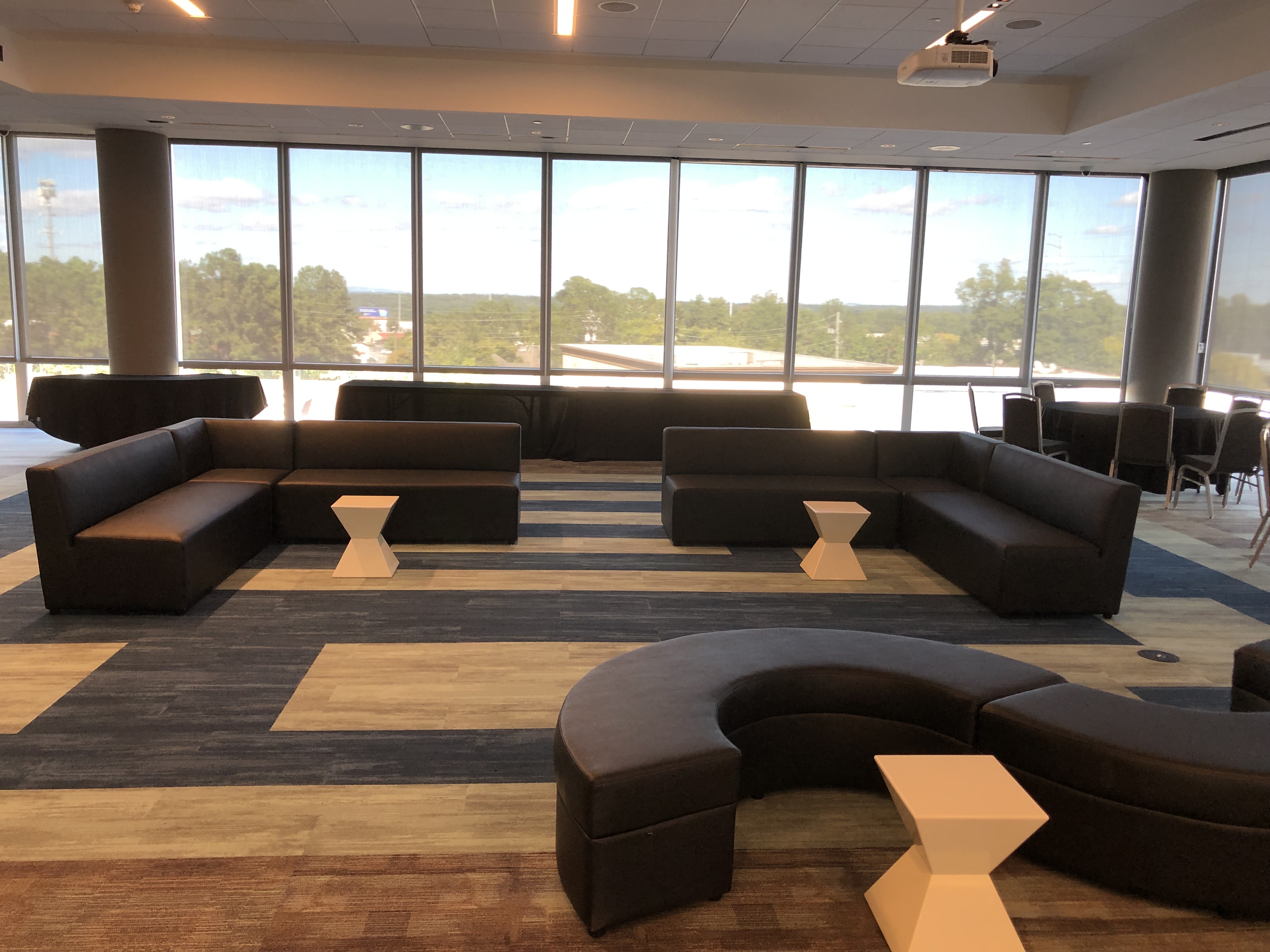 Onyx Black Luxe Lounge Line Sectional Sofa - Image 2