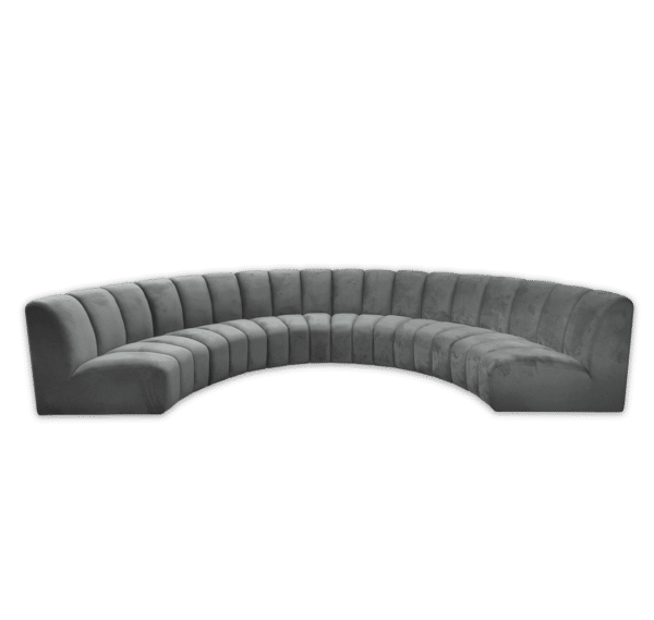 Infinity Charcoal Gray Sectional Sofa Party Rentals Atlanta